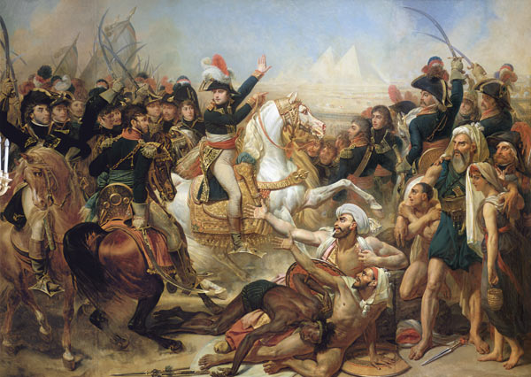 The Battle of the Pyramids from Jean-Antoine Gros