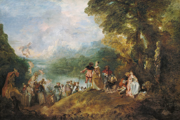 The embarkation to Kythera. from Jean-Antoine Watteau