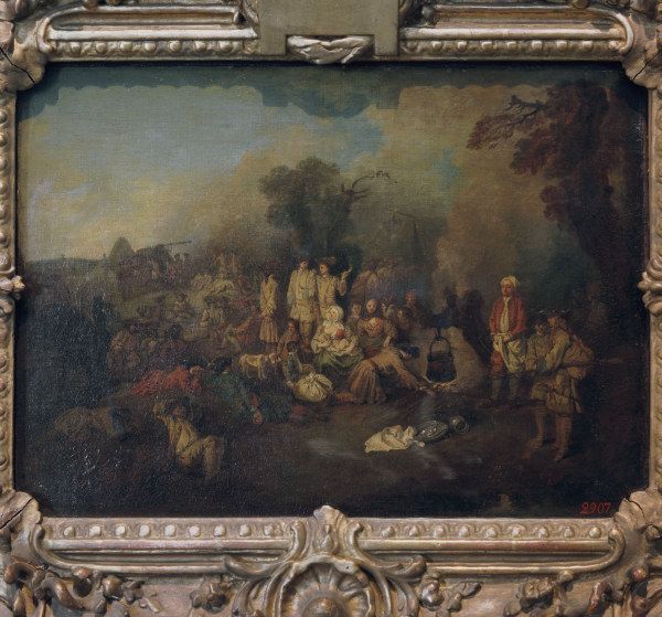 A.Watteau, Biwak from Jean-Antoine Watteau