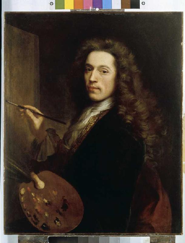 Portrait of a painter. from Jean-Antoine Watteau