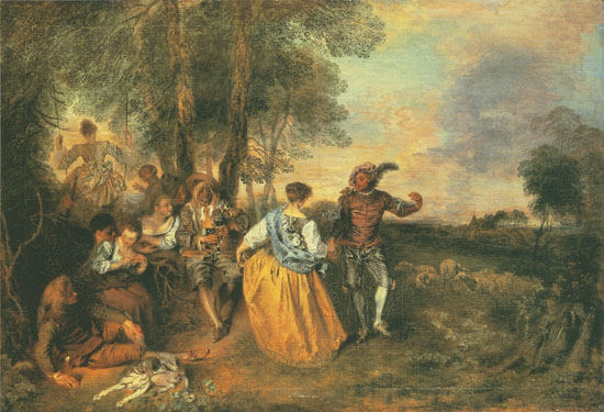 the herdsmen from Jean-Antoine Watteau