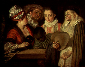 Actor of the French comedy from Jean-Antoine Watteau