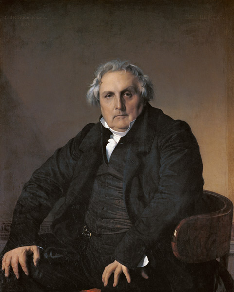 Portrait Louis-François Bertin from Jean Auguste Dominique Ingres