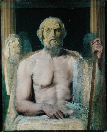Homer, study for The Apotheosis of Homer from Jean Auguste Dominique Ingres