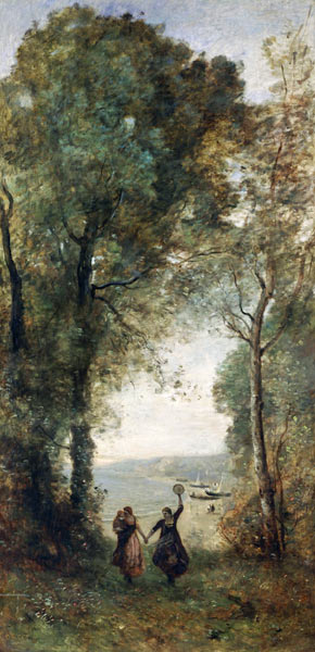 Reminiscence of the Beach of Naples from Jean-Baptiste-Camille Corot