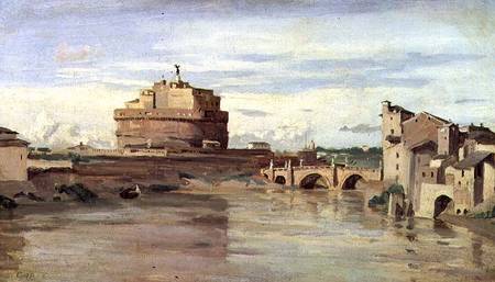 Castel Sant' Angelo and the River Tiber, Rome from Jean-Baptiste-Camille Corot