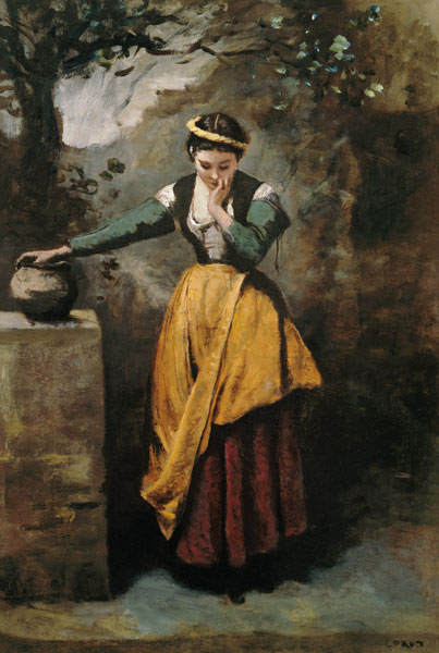 Dreamer at the Fountain from Jean-Baptiste-Camille Corot