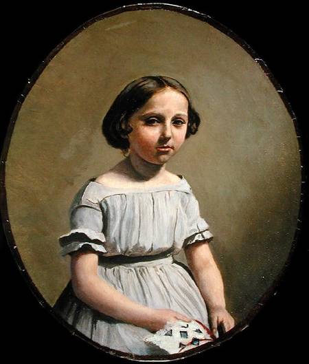 The Eldest Daughter of M. Edouard Delalain (Mme. de Graet) from Jean-Baptiste-Camille Corot