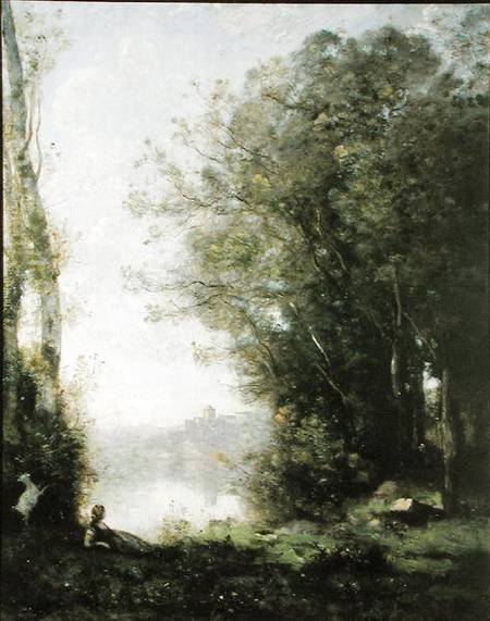 The Goatherd beside the Water from Jean-Baptiste-Camille Corot