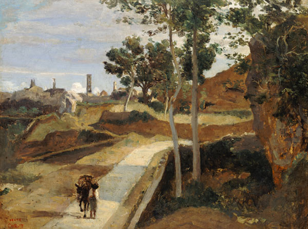 Road from Volterra from Jean-Baptiste-Camille Corot