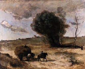 The little car in the dunes from Jean-Baptiste-Camille Corot