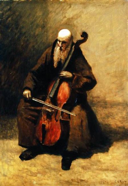 The Monk from Jean-Baptiste-Camille Corot