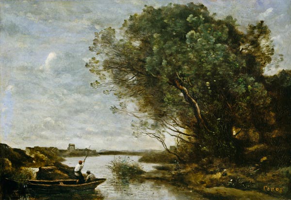 River Landscape from Jean-Baptiste-Camille Corot