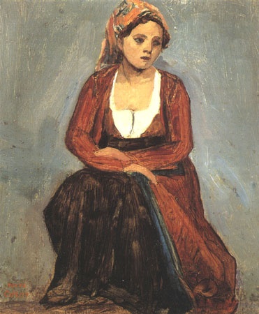 Sedentary Italian from Jean-Baptiste-Camille Corot
