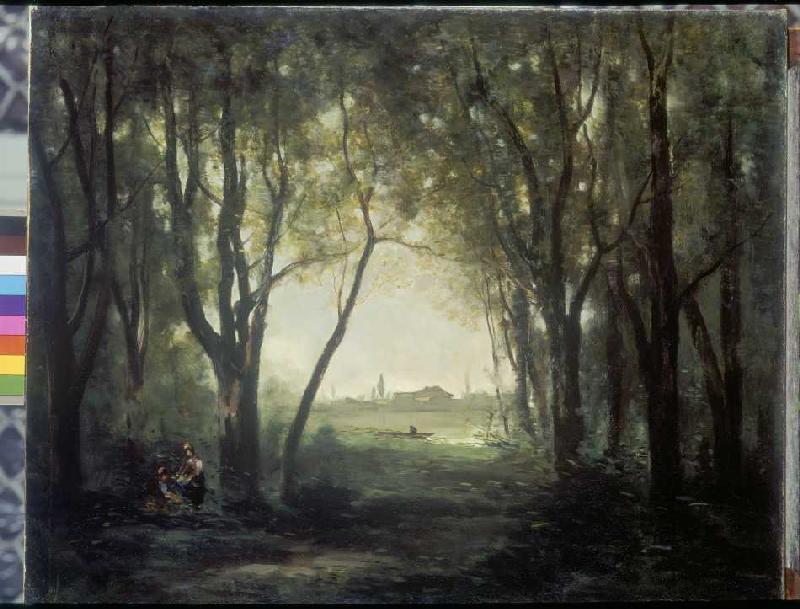 The pond. from Jean-Baptiste-Camille Corot