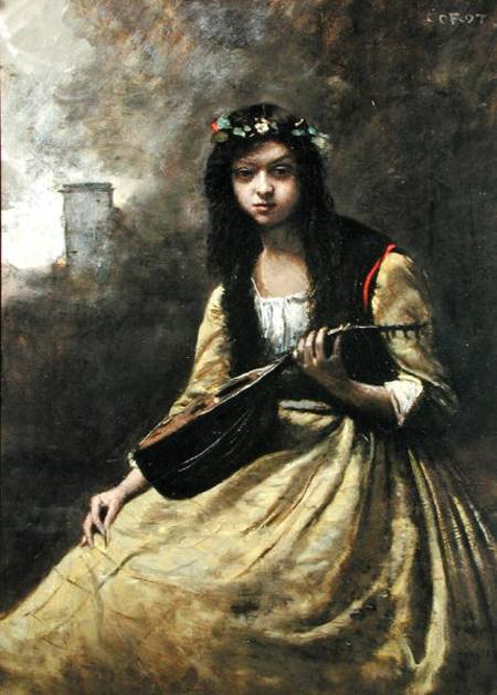 La Zingara from Jean-Baptiste-Camille Corot
