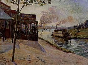 Steamboat on his at Alfortville from Jean-Baptiste Armand Guillaumin