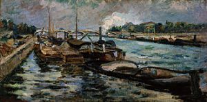 Barges on his from Jean-Baptiste Armand Guillaumin