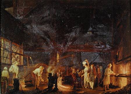 Interior of a Forge from Jean Baptiste Bernard Coclers