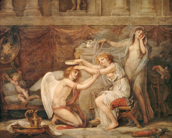 Psyche crowning love from Jean Baptiste Greuze