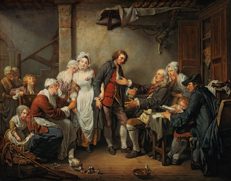 The Village Agreement from Jean Baptiste Greuze