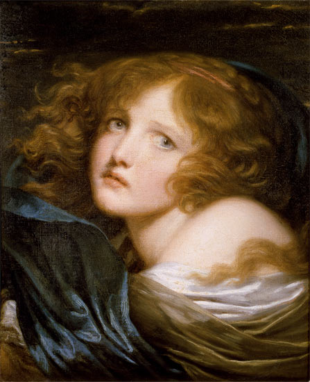 Head and Shoulders of a Young Woman from Jean Baptiste Greuze