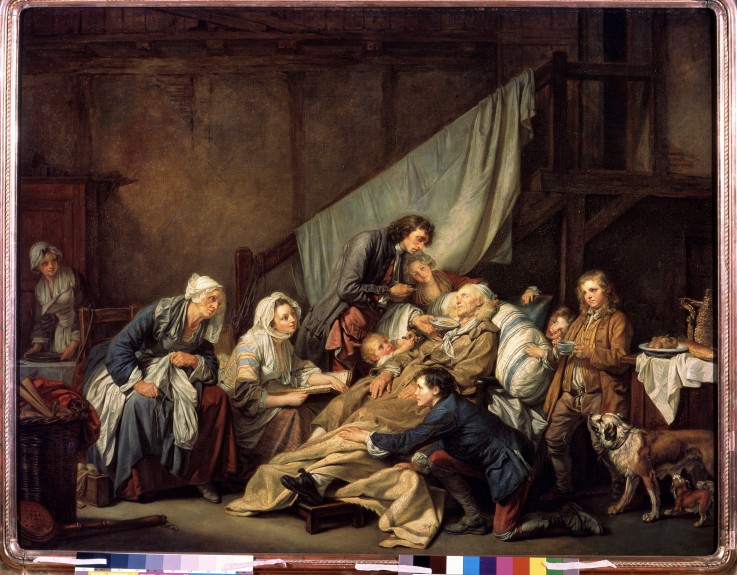 Filial Piety (The Paralytic) from Jean Baptiste Greuze