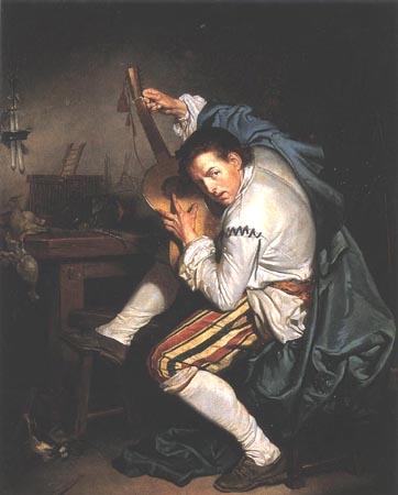 The Gittarist from Jean Baptiste Greuze