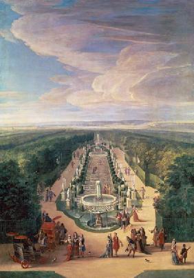 Perspective View of the Grove from the Galerie des Antiques at Versailles