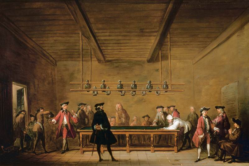 The game of billiards from Jean-Baptiste Siméon Chardin