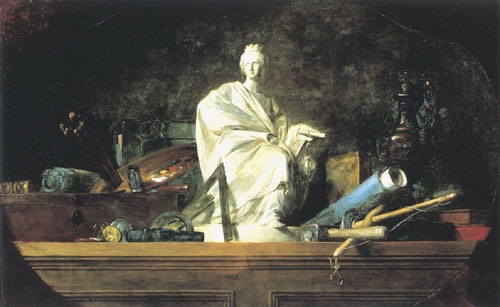 The attributes of the arts from Jean-Baptiste Siméon Chardin