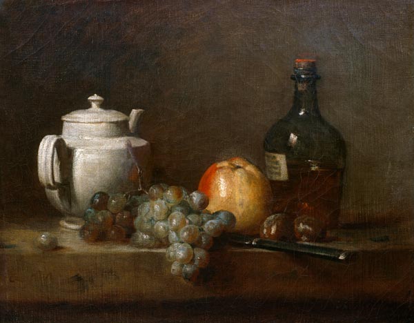 Chardin / White Teapot / Still Life from Jean-Baptiste Siméon Chardin
