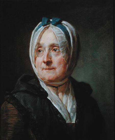 Portrait of Madame Chardin (1707-91) 1775 from Jean-Baptiste Siméon Chardin