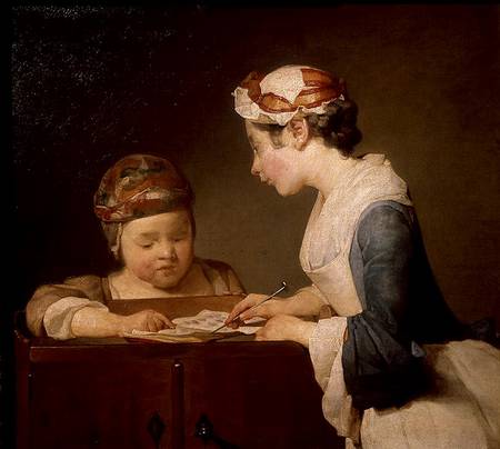 The Young Schoolmistress from Jean-Baptiste Siméon Chardin