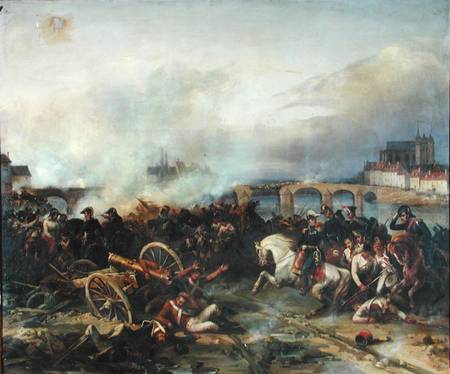 Battle of Montereau from Jean Charles Langlois