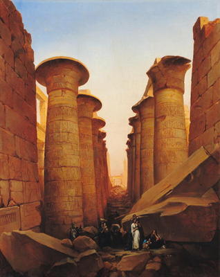 The Great Temple of Amun at Karnak (oil on canvas) from Jean Charles Langlois