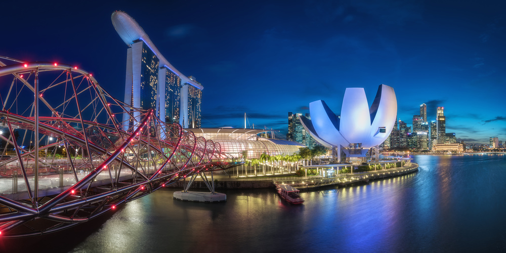 Singapore - Marina Bay Panorama from Jean Claude Castor