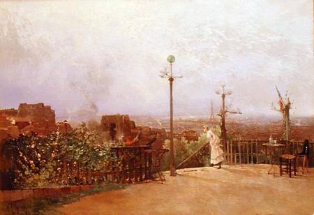 Paris seen from the heights of Montmartre from Jean d' Alheim