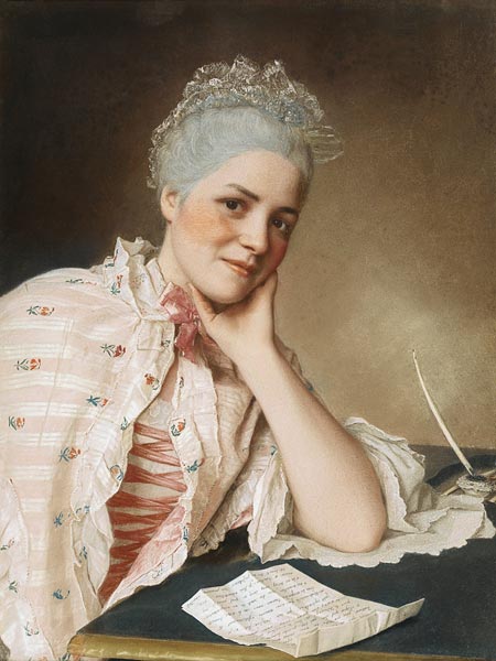 Portrait of the singer Mademoiselle Louise Jacquet from Jean-Étienne Liotard