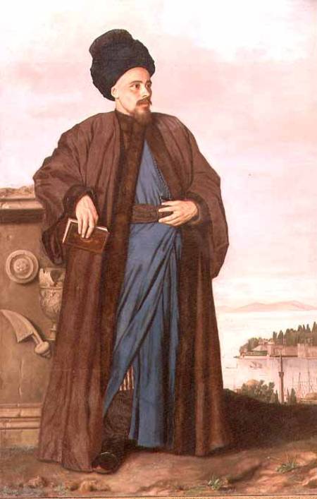 Richard Pococke in oriental costume from Jean-Étienne Liotard