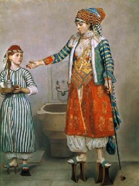 Turkish Woman with her Slave