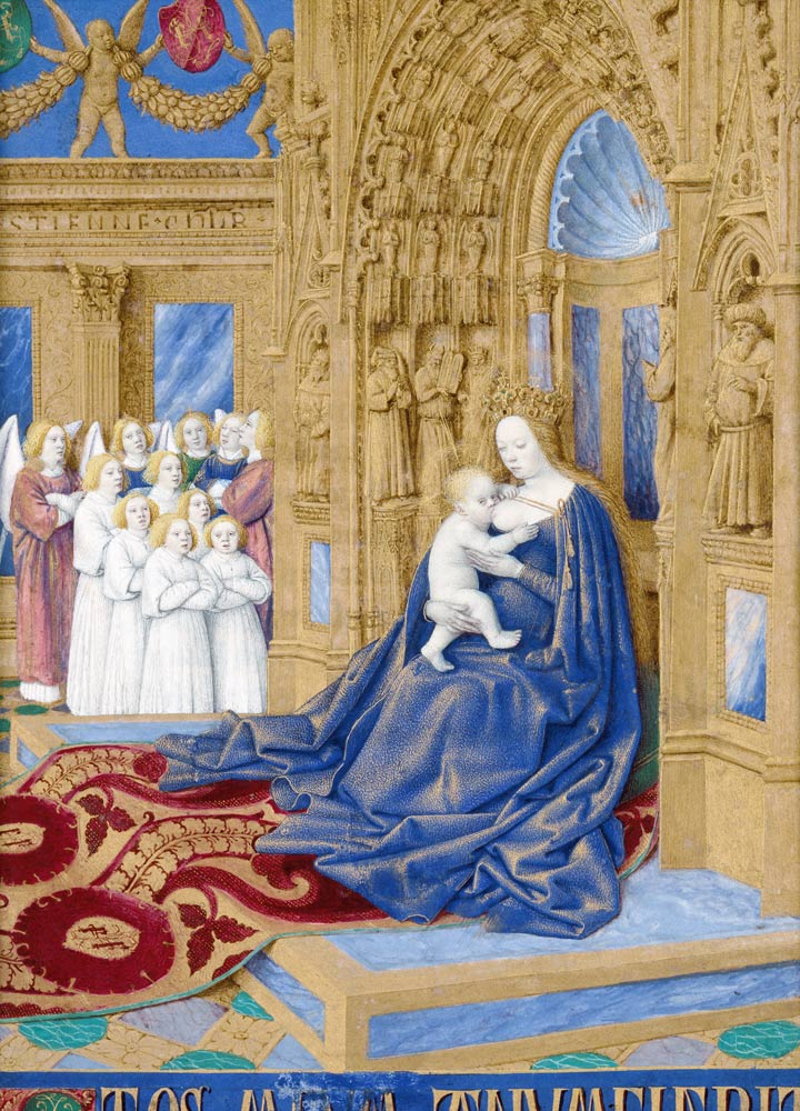 The Virgin and Child enthroned (Hours of Étienne Chevalier) from Jean Fouquet
