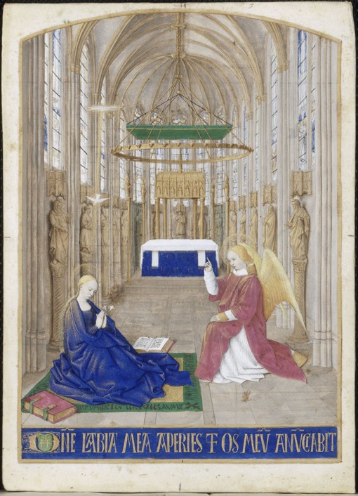 The Annunciation (Hours of Étienne Chevalier) from Jean Fouquet