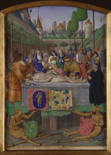 Embaumement du corps de Jesus from Jean Fouquet