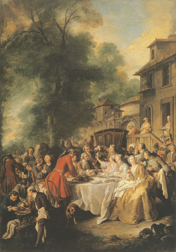 the meal of the chase from Jean François de Troy