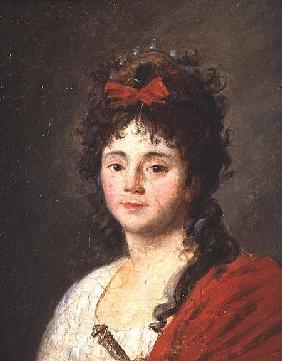 Portrait of Mademoiselle Maillard (1766-1818) as the Goddess of Reason at the Fete de l'Eglise de No