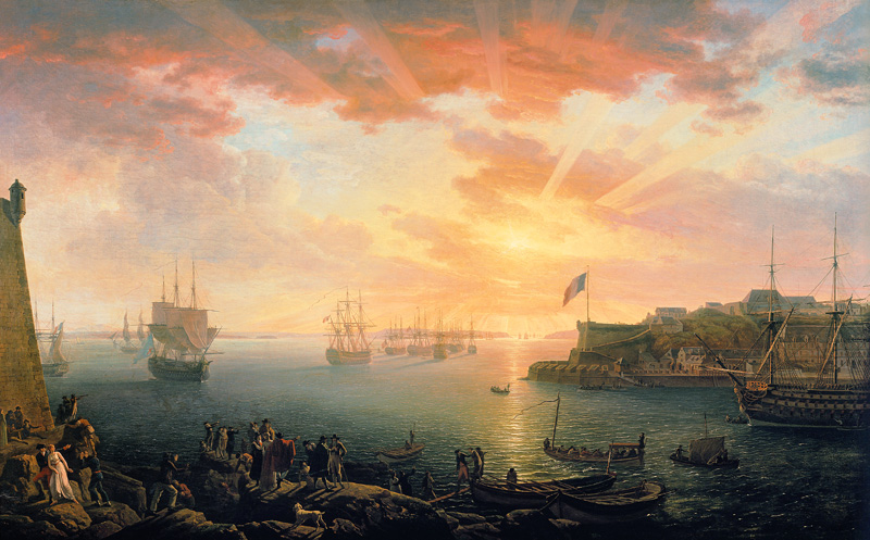 View of Brest Harbour from Jean-Francois Hue