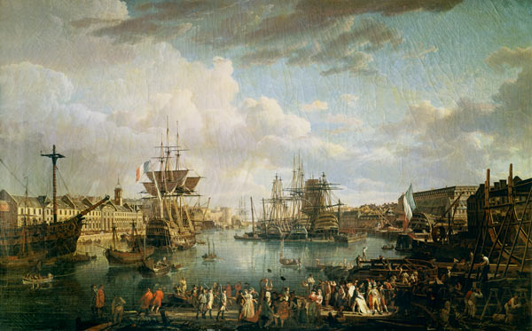 View of the Port at Brest from Jean-Francois Hue