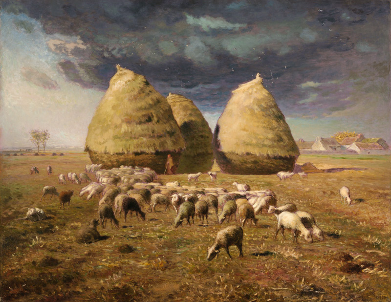 Autumn, the haystacks from Jean-François Millet