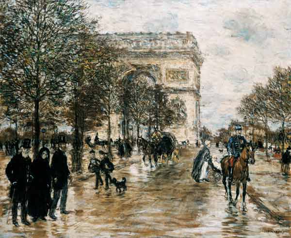 Les Champs Elysees, L'Arc de Triomphe from Jean François Raffaelli